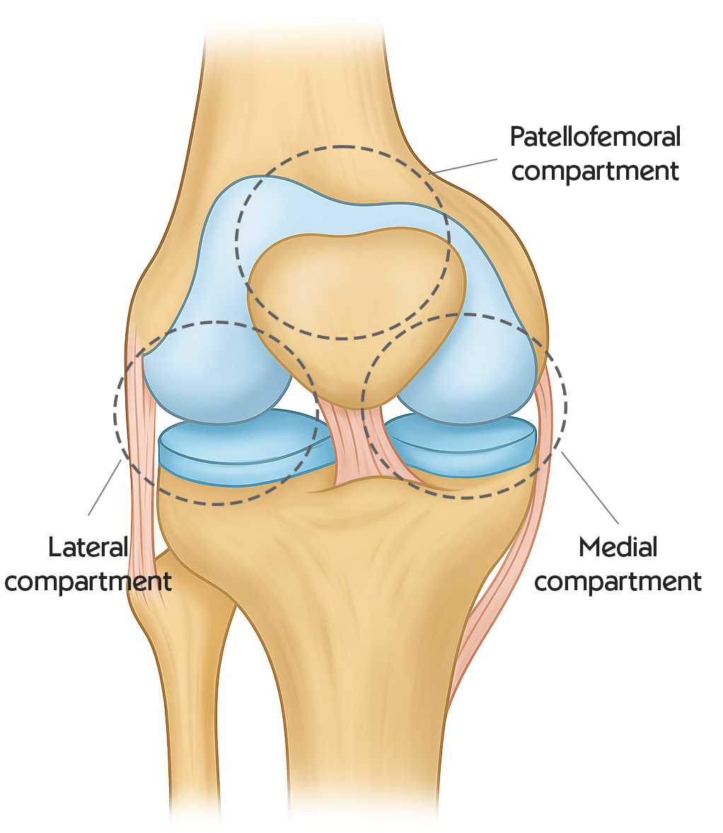 Compartments of the Knee